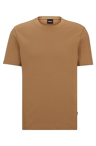 T shirt en coton mélangé à la structure jacquard effet bulle - vue 3