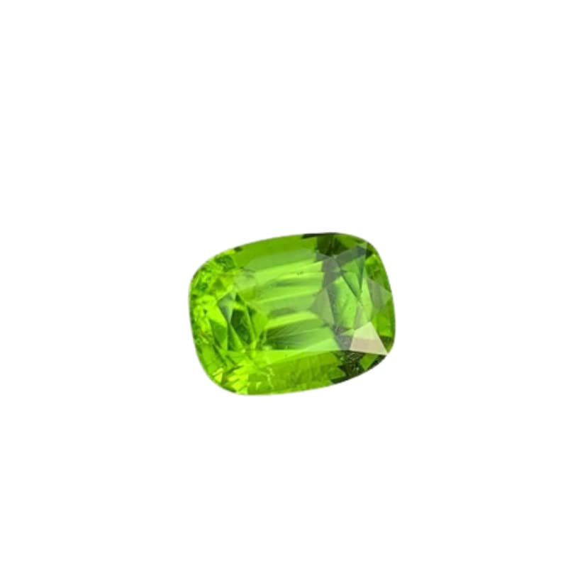 Péridot naturel A+ non traité de 7.25 carats pour haute joaillerie