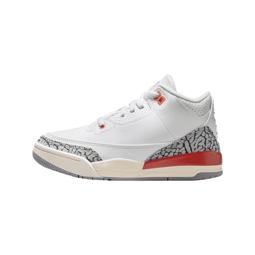 Jordan Air 3 Retro 'Georgia Peach' Pre-School (FQ9174-121, White)