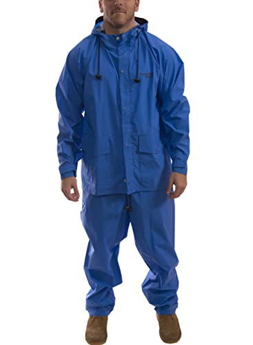 Pantalon uni 2 pièces anti pluie en PVC et Nylon pour rester au sec