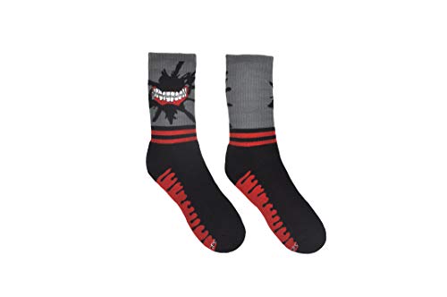 Everything Legwear Tokyo Ghoul Crew Socks (3 Pair Packs) - Teeth Splatter, I Heart TG - One Size Fits Most2