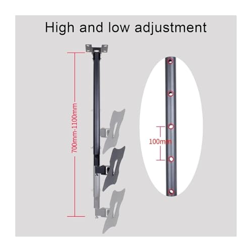 Support TV plafond pivotant 14-32 pouces réglable 300cm - 3