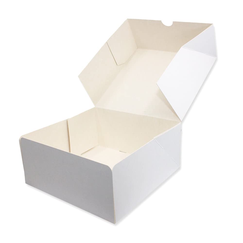 FBE EMBALLAGES Boite pâtissière blanche (40x40x8cm par 25)