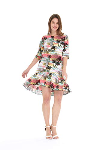 Image of Hawaii Hangover Family Matching Hawaiian Clothes, Neon Sunset Pink | Family Matching Hawaiian Clothes, Neon Sunset Pink, lightweight rayon, machine washable, tropical floral print, luaus