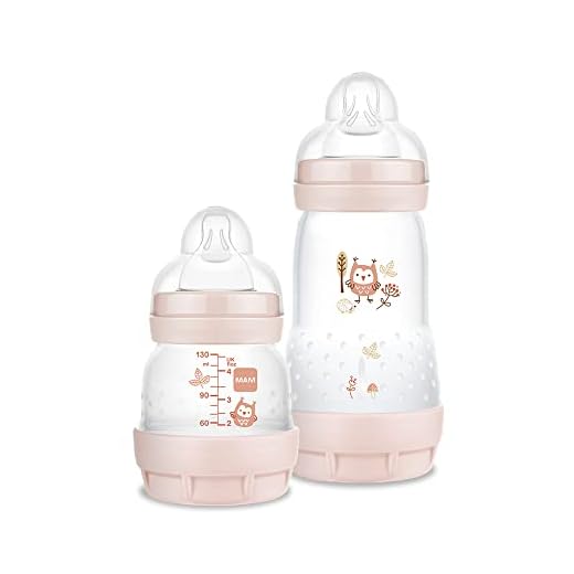 MAM Kit De Mamadeiras Easy Starter Set – Rosa (O Starter Set É Recomendado A Partir De 0 Meses De Idade). Auto Esterilizável Em 3 Minutos Mam Rosa