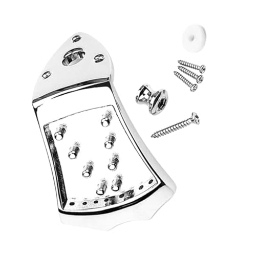 ibasenice Upgrade Your Mandolin Metal Tailpiece Reliable Stable Hardware Folk Instrument Tailpiece Replacement