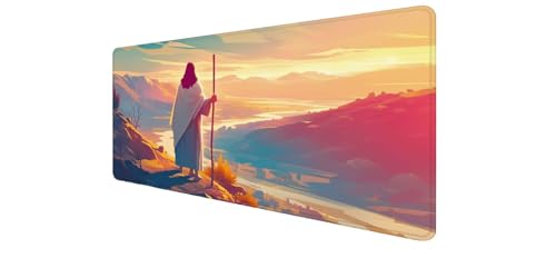 Tapis de souris XXL pour bureau gamer et espace informatique épuré