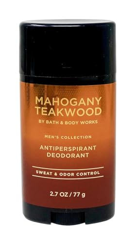 Bath & Body Works Antiperspirant Deodorant With 24-hour Sweat and Odor Protection For Men 2.7 Ounce (2.7 Ounce (Pack of 1), Mahogany Teakwood) - image 1
