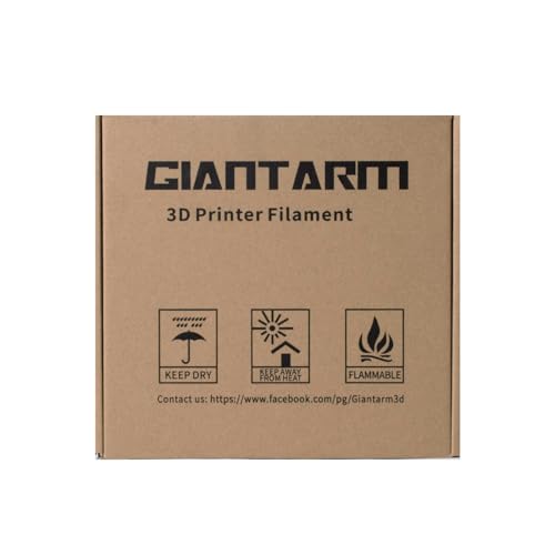 Image of GIANTARM Silk Black PLA Filament 1.75mm, Dimensional Accuracy + /-0.03mm, PLA Filament for 3D Printer, 1kg Spool