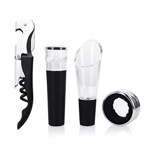 La mejor comparación de Recogegotas para botellas disponible en línea para comprar. 44 LTLWSH Sacacorchos Camarero, Aireador, Bomba de Vacío, Recogegota para Botella, Juego de Accesorios para Vino Cerveza y Sidra