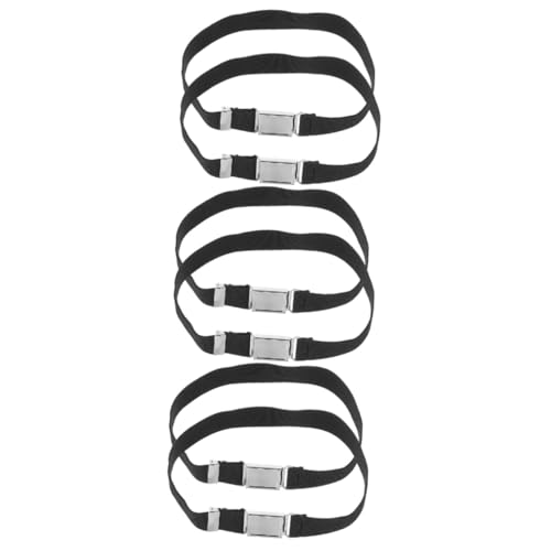 6pcs Elastic Waist Belts for and Buckle Comfortable Fit for Boys and Stylish Uniform Belt Accessory