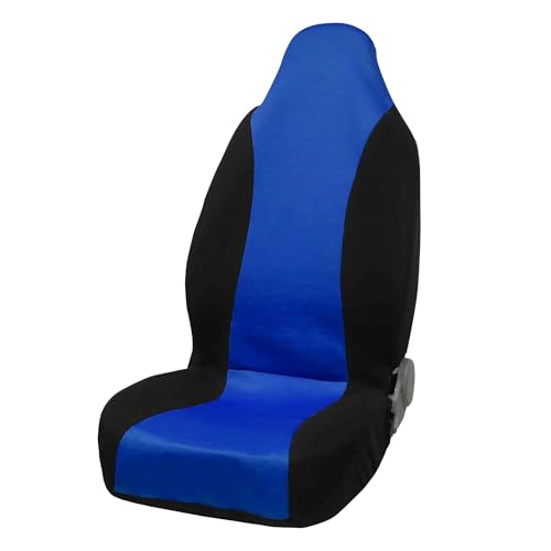 FUELHOOD シートカバー カーシートカバー バケットシート プロテクターシート 車用 カー用品 ブルー&ブラック1個入り 内装パーツ アクセサリー