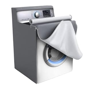 Covolo Washing Machine Cover Washer Cover Dryer Cover Waterproof Sunscreen Dustproof Durable Thicker Fabric 2 Zippers…