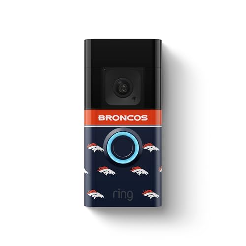 Image of All-New Limited Edition, Official NFL Faceplate for Ring Doorbells - Video Doorbell 3, Video Doorbell 3 Plus, Video Doorbell 4, Battery Doorbell Plus, and Battery Doorbell Pro | Denver Broncos
