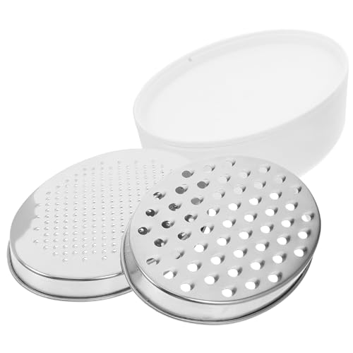 Set de ralladores ovalados y contenedor Lurrose acero inoxidable miniatura 1
