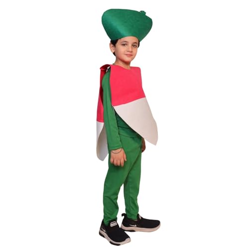 Image of Kaku Fancy Dresses Fruit and Vegetable Costume Paper Cutout with Cap For Kids | Healthy Food Costume For Boys & Girls (Tracksuit Not Included)