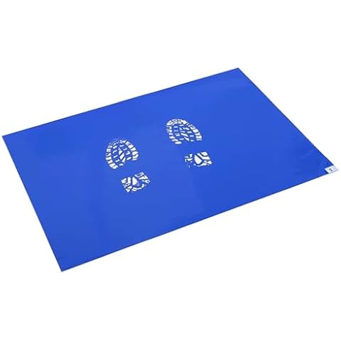 ETPUVIUMBE Dirt/Dust Sticky Mat for Lab/Hospital/Clean Room Adhensive Tacky Blue/White Construction Pets,(24"x36",300 sheets/10 mats,Blue) Cover