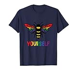 Photo Gallery be yourself lgbtq orgoglio carino bee si lgbt gay lesbiche trans maglietta Photo Gallery be yourself lgbtq orgoglio carino bee si lgbt gay lesbiche trans maglietta