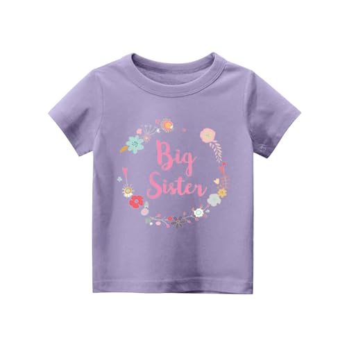 Toddler Girls Big Sister Shirts Promoted to Big Sister Announcement Girls Outfit4