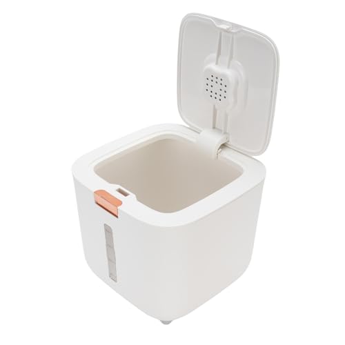 TIKATARER Dispensador de Arroz, Ventana Transparente de 11 Lb Contenedor Arroz un Contenedor Almacenamiento con Taza Contenedores Cereales Almacenamiento para Maíz Soja Cocina