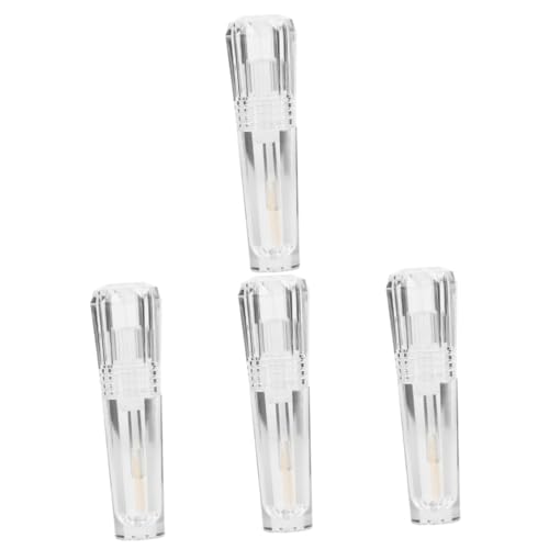 Didiseaon 4 Piezas Botella De Brillo De Labios Mancha Contenedor De Brillo De Labios Botella De Spray Cuerpo Muestra De Brillo De Labios Máscara Gelatina Ácido Rociar Transparent El Plastico