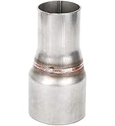 Auspuff Reduzierstück 63mm / 2,5 Zoll auf 45mm / 1,75 Zoll Rohrverbinder Reduzierstück Scar...