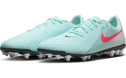 Nike Phantom GX 2 Academy AG Low-Top Soccer Cleats (FJ2552-300, Mint/Off Noir/Atomic Red)2