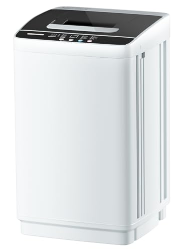 Full Automatic Washing Machine,0.95 Cu.ft Compact Laundary Washer,10 Programs 3 Water Levels with LED Display&Child Lock,2-in-1 Portable Washer and Spin Dryer Combo for Home,Apartment,RV