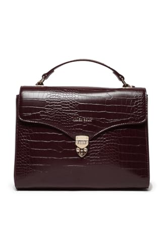 Image of Allen Solly Women's Medium Shoulder & Crossbody Bag | Vegan Leather | Textured Finish | Lightweight & Durable | Everyday Use