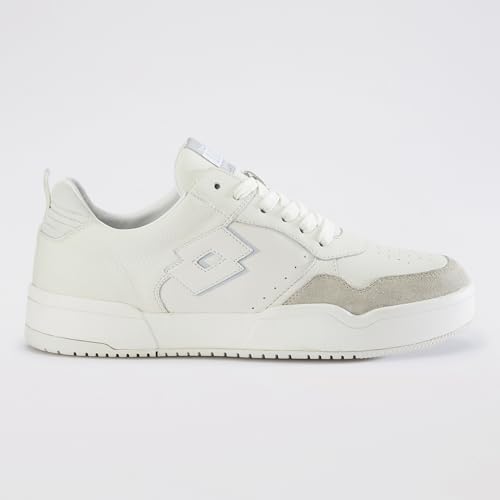 Image of Lotto Men Hoop Star OG White Leather Sneakers