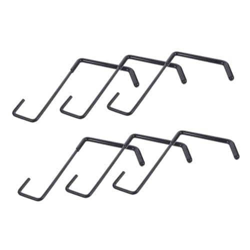 LAPYAPPE 6個 車庫用壁掛けフック 耐荷重設計 ネジ不要の簡単取付 自転車 はしご 重機材収納に 軽量と製の多機能収納ハンガー