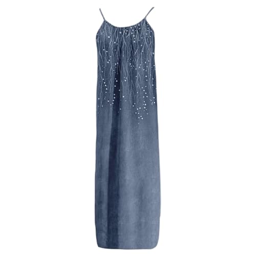 Image of HTHLVMD Backless Cami Dress Summer Dresses for Women 2026 Spaghetti Strap Dresses Womens Solid Color Backless Cami Dress