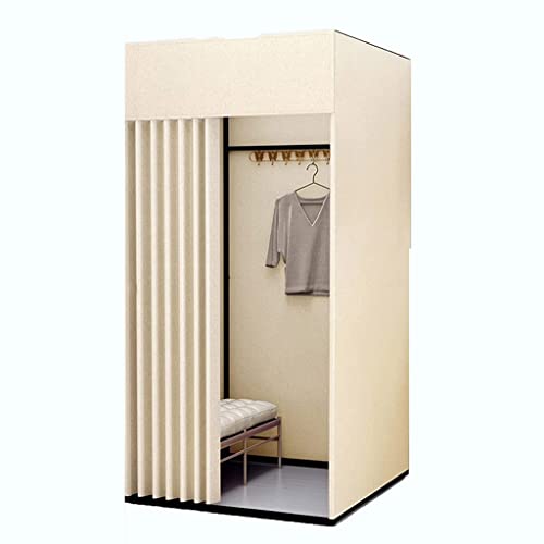 Cabine d'essayage pour magasin avec rideau isolant et crochet robuste