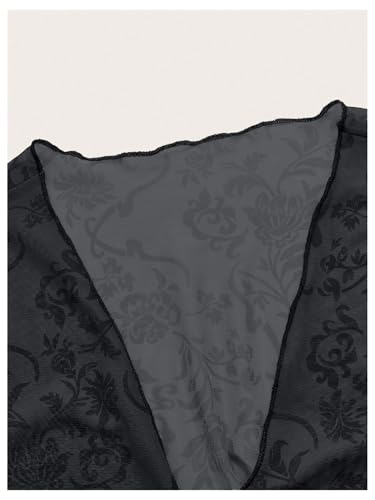 SOLY HUX Womens Fairy Bell Sleeve Top Floral Lace Tie Front Crop Cardigan Y2k3