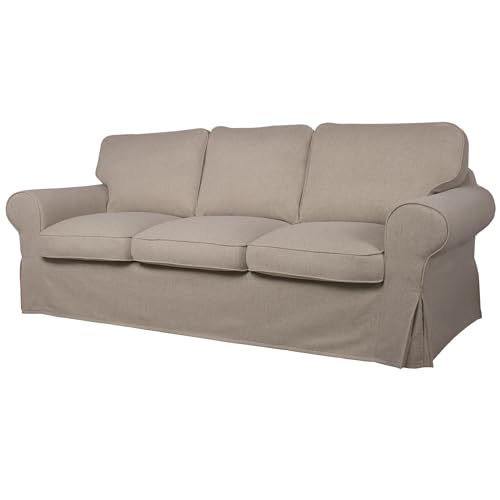 Bezug für EKTORP 3er-Sofa (Schlafsofa altes Modell) (Dark beige A02) – Bild 7