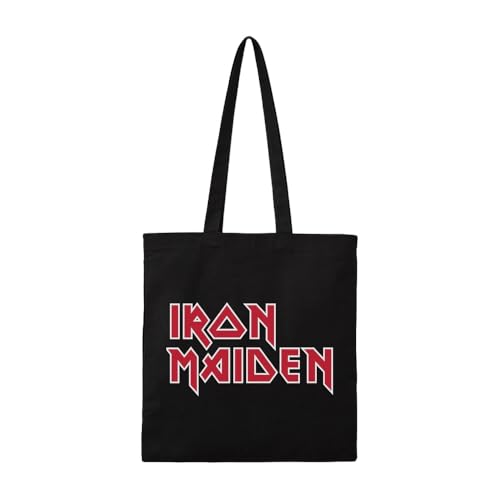 Rocksax Bolsa Iron Maiden - Logotipo, Preto, 37 x 42 cm, Sacola
