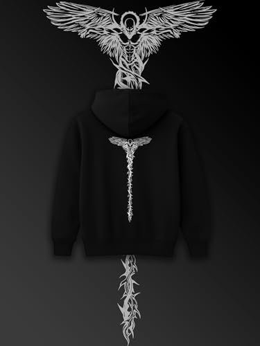 Image of Mens Printed Hoodie for Men Premium Casual Sweatshirt Man, Branded and Comfort Stylish Hoodies for Men Regular Fit Stylish Wear