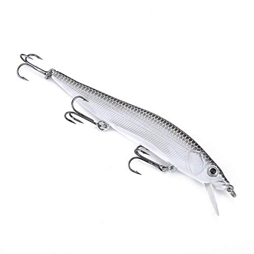 SUNGOOYUE Señiva de Cebo de Pesca Vívida, Señuelos de Artificial de para Pescar con Cuerpo de Silicona Ganchos de Púas para Entusiastas (PC) (A)