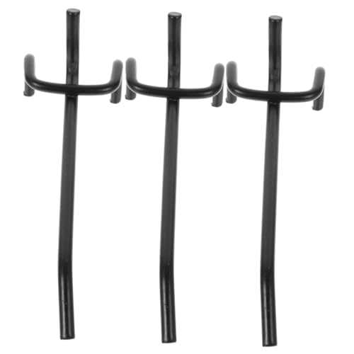 MUCKLILY 3 Pack Stainless Steel Pegboard Hooks Easy Install Pegboard Accessories for Home Kitchen