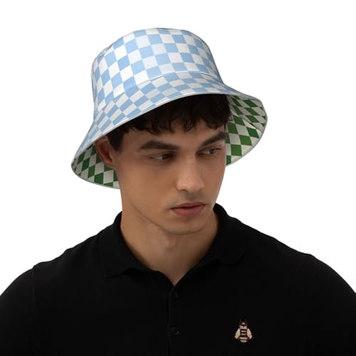 Image of Bucket Hat Double-Side-Wear Reversible Sun Hat Beach Travel Hiking for Women Men