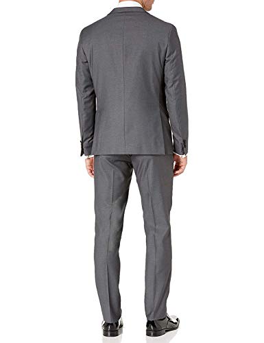 Adam Baker Men's 3-Piece Single Breasted Slim Fit 2-Button Vested Dress Suit Set & Tuxedo Suit Set - Colors2