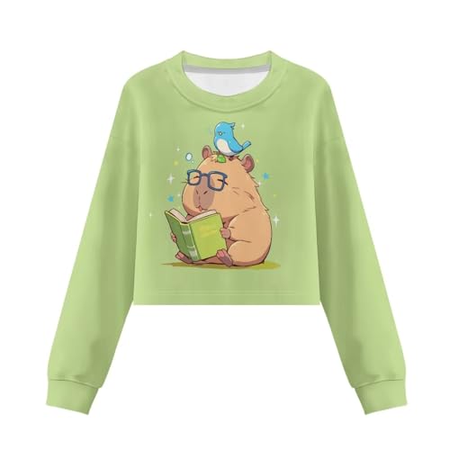 Animal Print Girl Sweatshirt Clothes Outfit Basic Kids Pullover No Hood Long Sleeve Crewneck Shirts Tops 5-14 Years