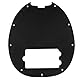 Musiclily 9 Löcher Bass Pickguard Schlagbrett für 4-saiter Musicman Stingray E-Bass,3 lagig Schwarz