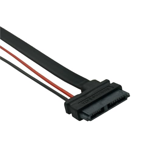 Cable Adaptador SATA ATA 22Pin 7+15 a Slimline SATA 13Pin 7+6 30cm miniatura 2