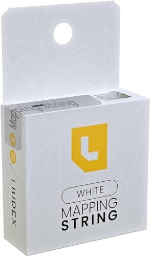 LIUDEX - Pre-Inked White Ink - Eyebrow Mapping String an Essential Cosmetic Tool for Microblading and Waxing; Effective and Easy-to-Use White Ink Eyebrow Thread Brow Marker