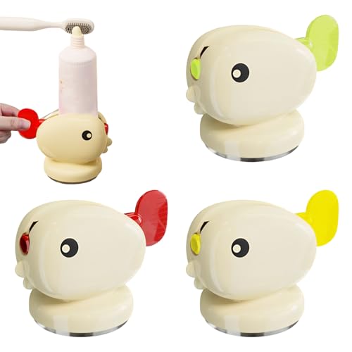 Tubenquetscher,Bootoow 3 Stücke Tubenquetscher Tubenpresse,Tubenausdrücker Tubenpresse Tubenaufroller Für Alle Tube Zahnpasta Quetscher Zahnpastaspender Wandmontierbarer Zahnpasta Ausdrücker Spender