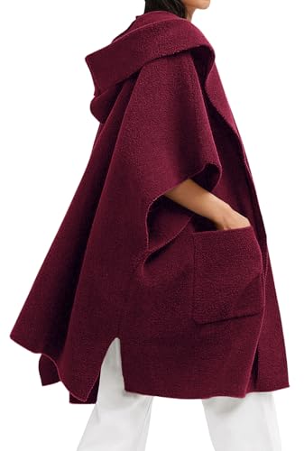 CHARTOU Women Hooded Kimono Cardigan Sweater Oversized Open Front Cardigan Jacket3