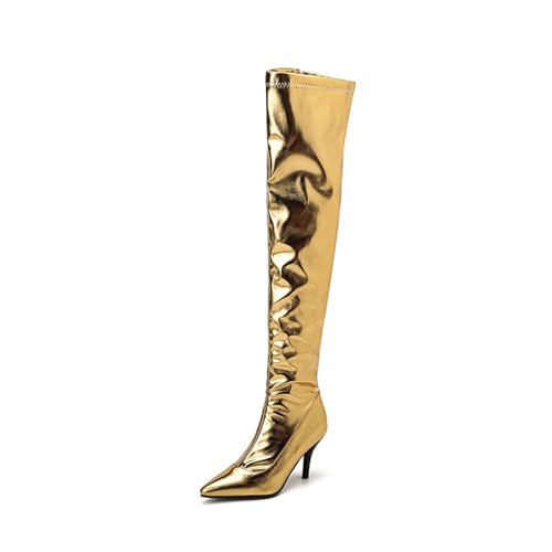 Bottes grande taille au-dessus du genou pour galber les jambes sans comprimer