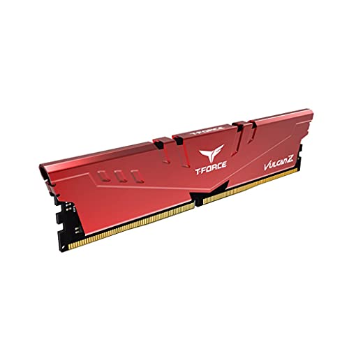 Image of TeamGroup T-Force Vulcan Z 32GB 3600MHz (3600MT /s) CL18 Red DDR4 UDIMM Desktop Gaming Memory, Metal Heatsink, Supports XMP 2.0, Compatible with Intel /AMD CPU, High Performance, Low Latency RAM Module