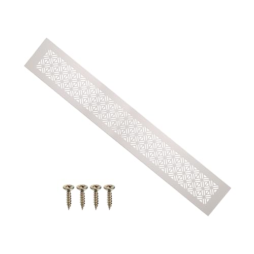 Couvre-ventilation porte PATIKIL 24x3 po aluminium gris